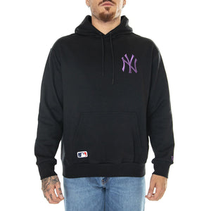 M' League Essentials OS Hoodie New York Yankees Black / Pno - Felpa con Cappuccio Uomo Nera 60416438  NEW ERA 