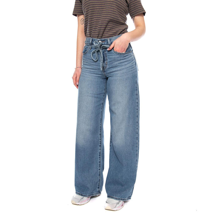 XL Straight - Good Grades Tencel Med Indigo - Pantaloni Denim Jeans Donna Blu A8701 0041 LEVIS 