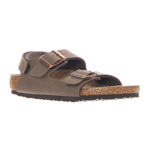 Milano HL Kids Birkibuc Narrow Fit Mocca - Sandali Bambino Marroni 1029474 MCA BIRKENSTOCK 