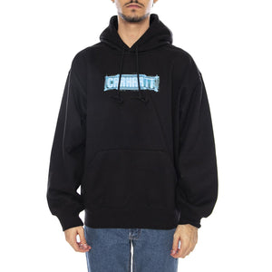 Hooded Electric Boogie Sweat Black- Felpa con Cappuccio Uomo Nera I035610.89XX  CARHARTT WIP 