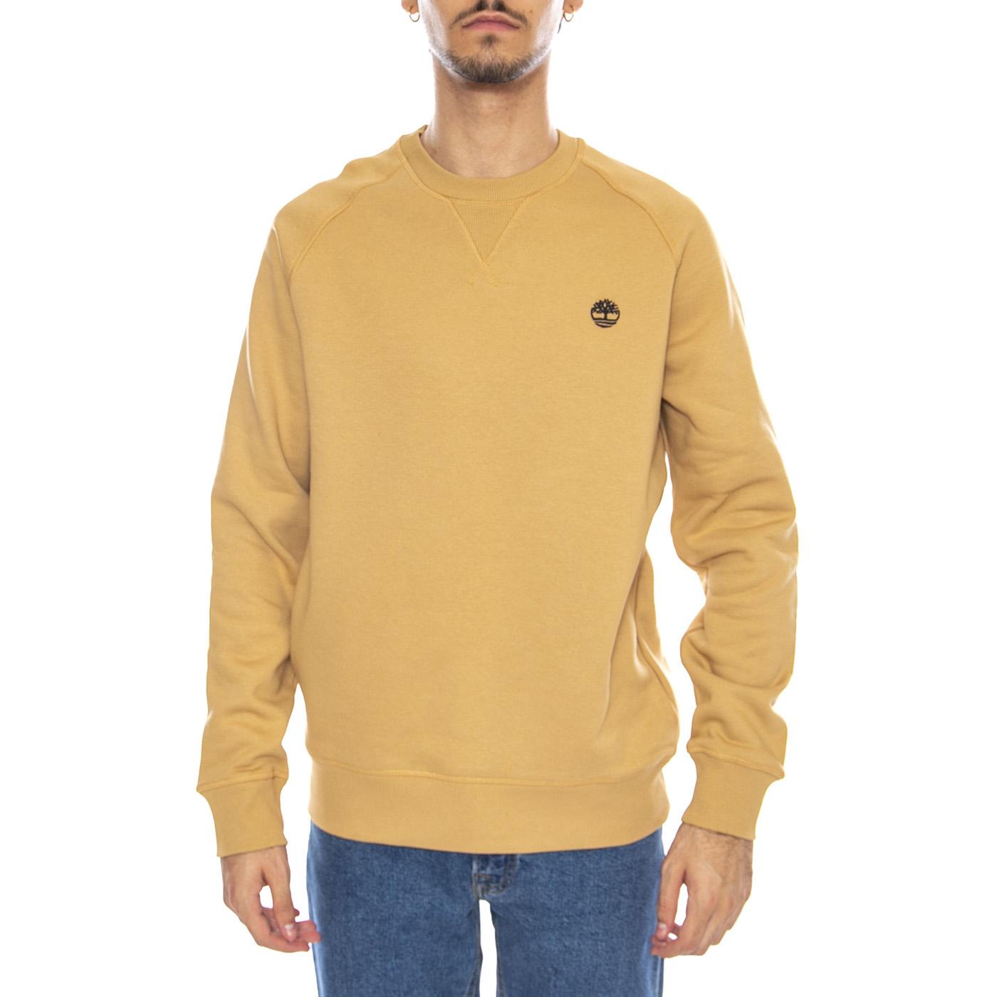 Exeter River Brushed Back Crew Sweatshirt Beige - Felpa Girocollo Uomo Beige TB0A2BN KEH31 TIMBERLAND 