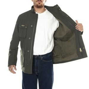 M' Lockseam Showerproof Sage Jacket - Giacca Invernale Uomo Verde MSP0082-SG51-FW23  BARBOUR INTERNATIONAL 