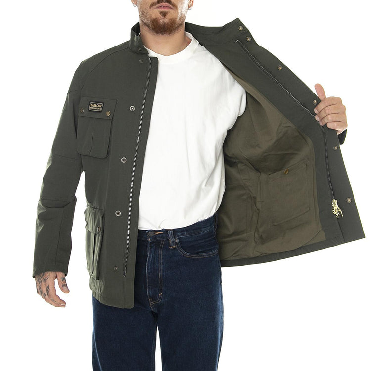 M' Lockseam Showerproof Sage Jacket - Giacca Invernale Uomo Verde MSP0082-SG51-FW23  BARBOUR INTERNATIONAL 