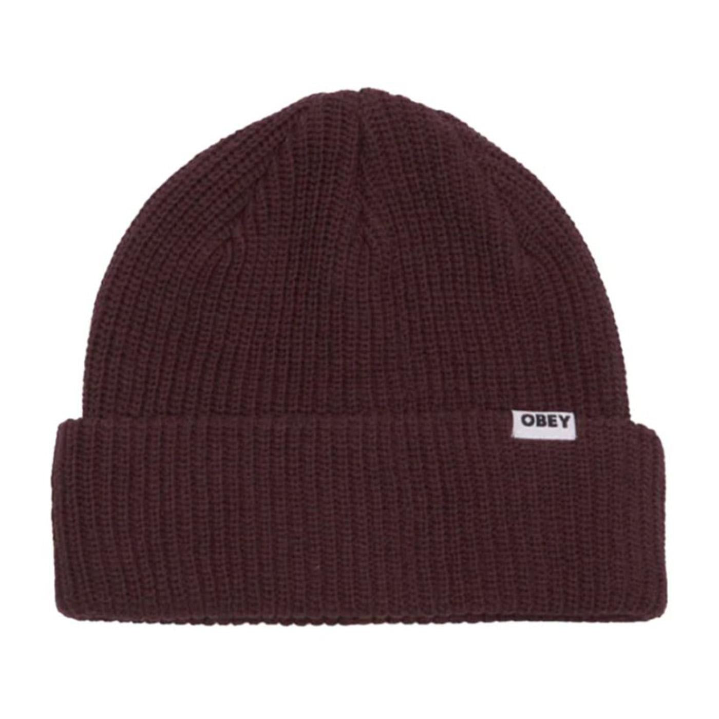 Bold Organic Beanie Plum Perfect - Berretto a Maglia Bordeaux 100030170 PLP OBEY 