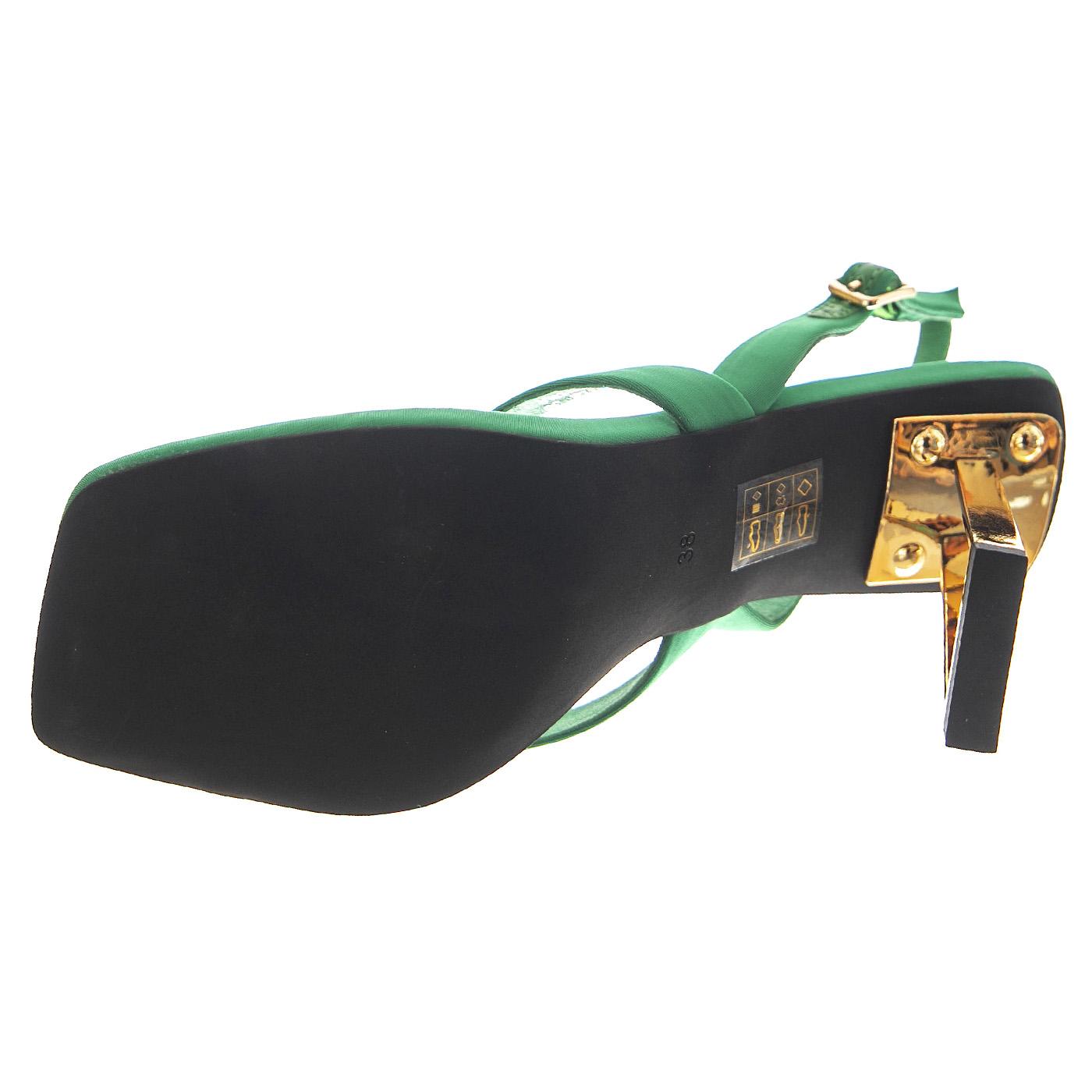Mercantile Green Neonprene Gold - Sandaldi Donna Verdi JCSR808T-203-002-GRN  JEFFREY CAMPBELL 