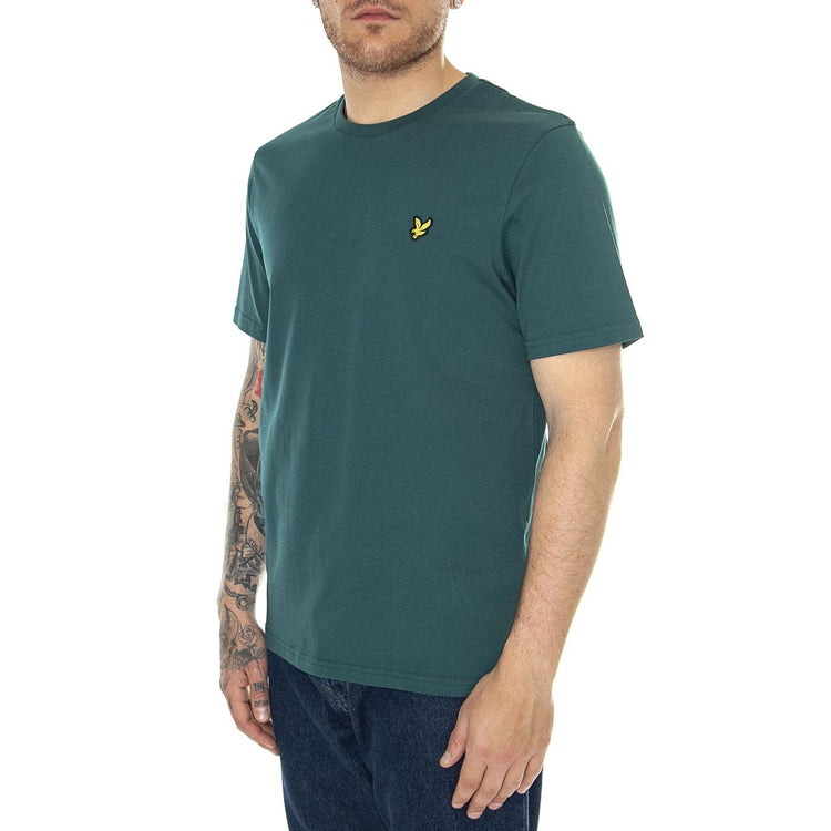 Plain T-Shirt Malachite Green - Maglietta Girocollo Uomo Verde TS400VOG-W746  LYLE & SCOTT 