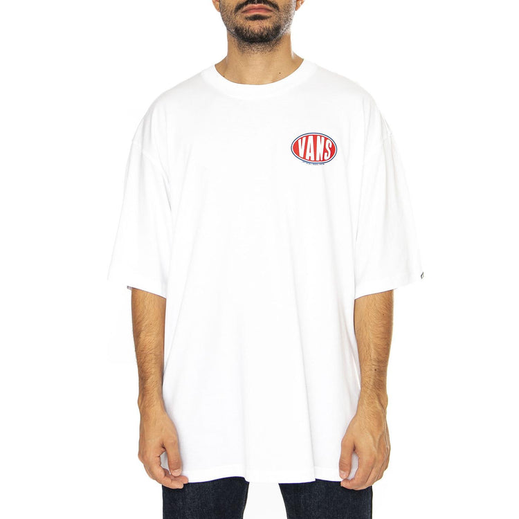 Spray On SS White Tee - Maglietta Girocollo Uomo Bianca VN000HKCWHT1  VANS 