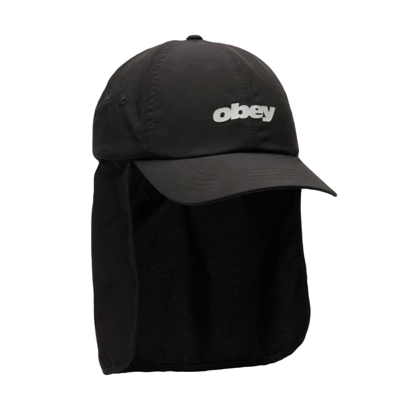 Obey Sahara 6 Panel Trail Cap Black - Cappellino con Visiera Nero 100580442 BLK OBEY 