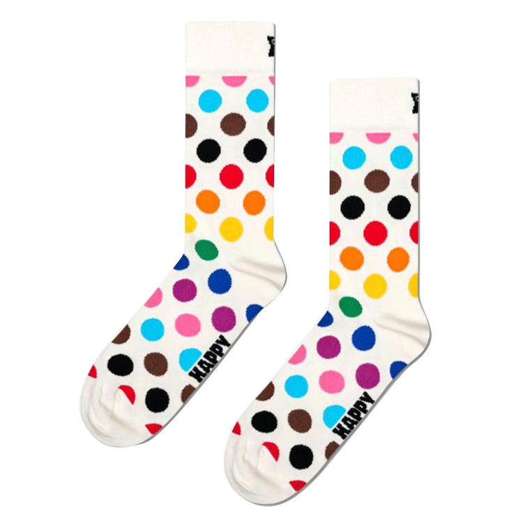 Pride Dot Sock White - Calzini Multicolore P000552-WHITE  HAPPY SOCKS 