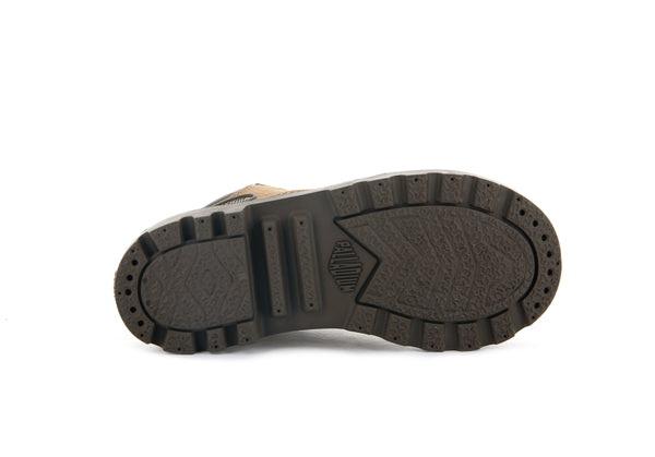 Pampa Hi Cuff Wp Oz Mahogany - Scarpe Stringate Profilo Alto Bambini Marroni PAK57216-257-M  PALLADIUM 