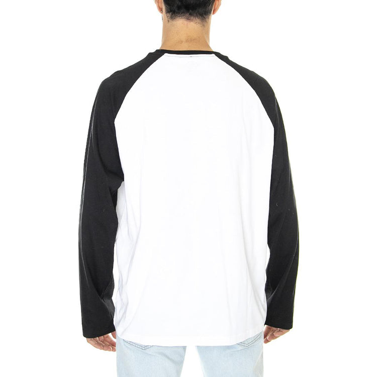 LS Cologne Black White - Maglietta Girocollo Maniche Lunghe Uomo Bianca DK0A4XDFBLW1  DICKIES 
