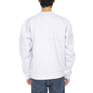 Studios Stamp Extra Heavy Crew Fleece Light Grey - Felpa Girocollo Uomo Grigia 112480253 AGRY OBEY 