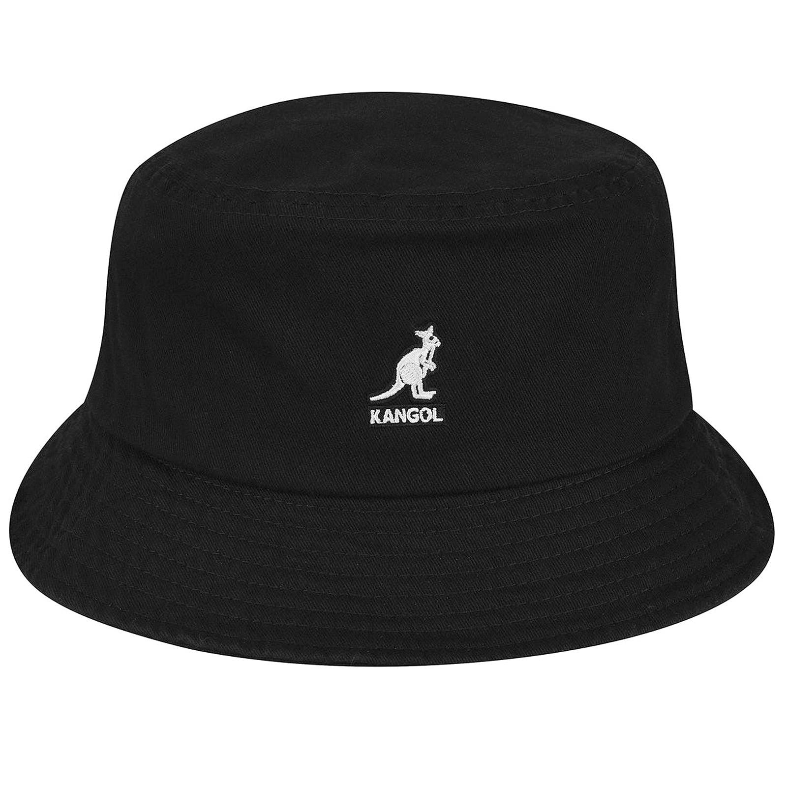 Washed Black Bucket Hat K4224HT-BK001  KANGOL 