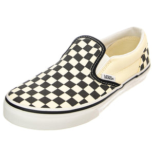 UY Classic Slip-On (Checkerboard) Black / White - Scarpe Slip-On Profilo Basso Bambino Nere / Bianche VN000ZBUEO11  VANS 