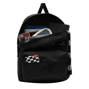 Wm Realm Flying V Backpack Dotty Animal Black / Cobblestone - Zaino Nero VN0A3UI8XZF1  VANS 