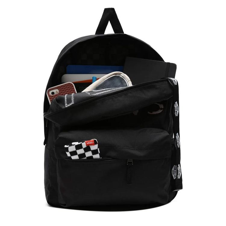 Wm Realm Flying V Backpack Dotty Animal Black / Cobblestone - Zaino Nero VN0A3UI8XZF1  VANS 