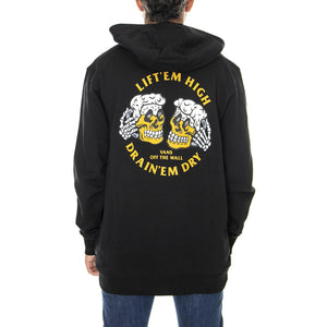 Beer Skull Po Black - Felpa con Cappuccio Uomo Nera VN0A7PXWBLK1  VANS 