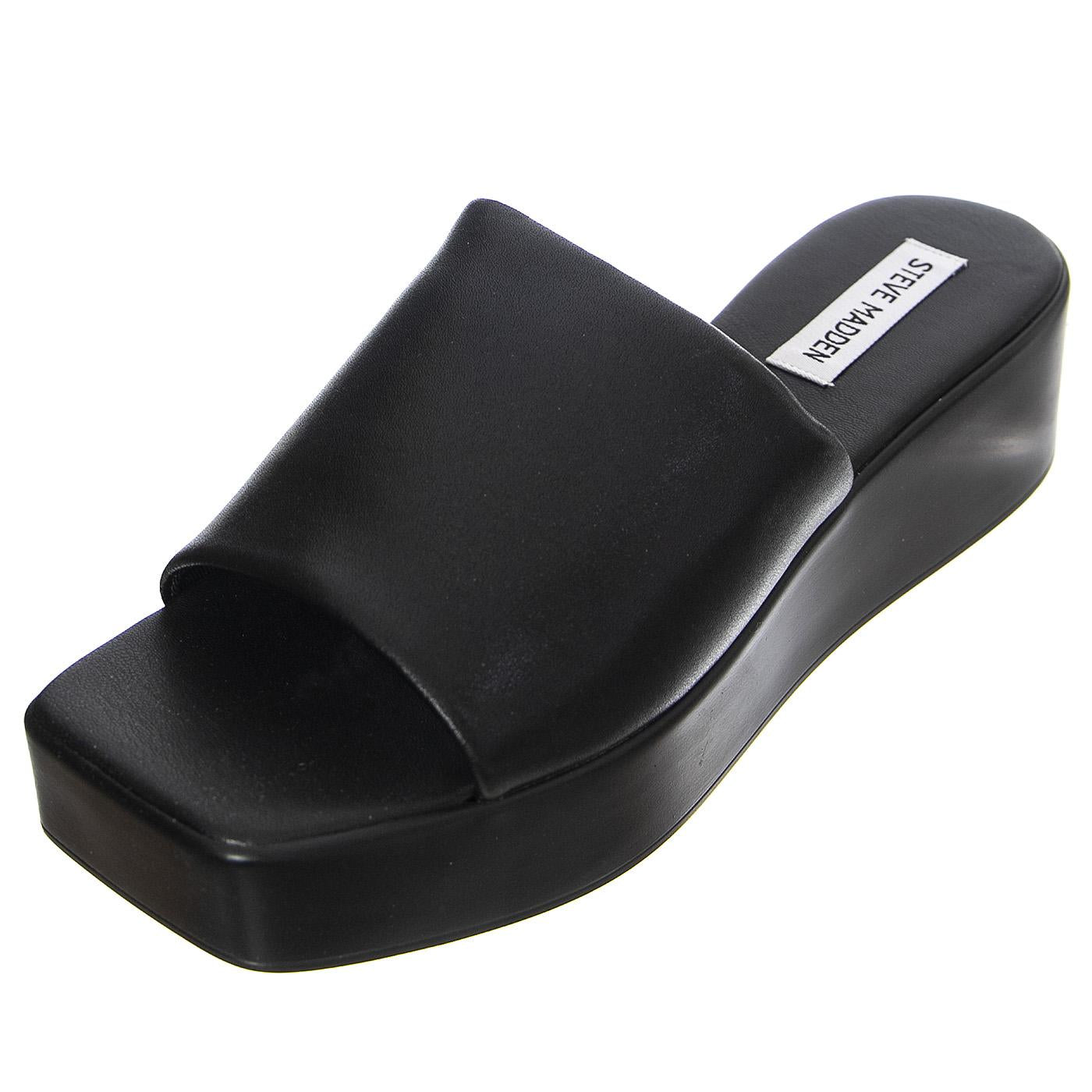 Blurr Black Leat - Sandali Donna Neri SMSBLURR-BLKL  STEVE MADDEN 