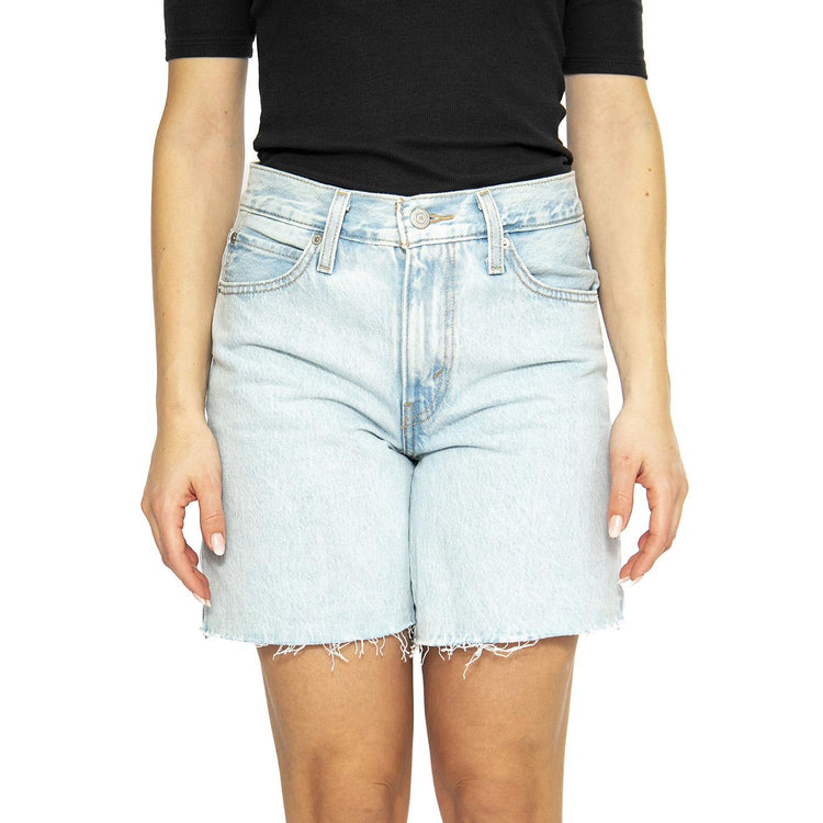 '94 Baggy Short Mister Twister Cut Hem - Bermuda Denim Jeans Donna Blu 001JO-0002 . LEVIS 