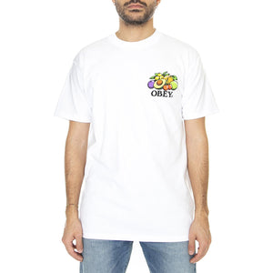 Obey Bowl Of Fruit Classic Tee White - Maglietta Girocollo Uomo Bianca 165263416-WHT  OBEY 