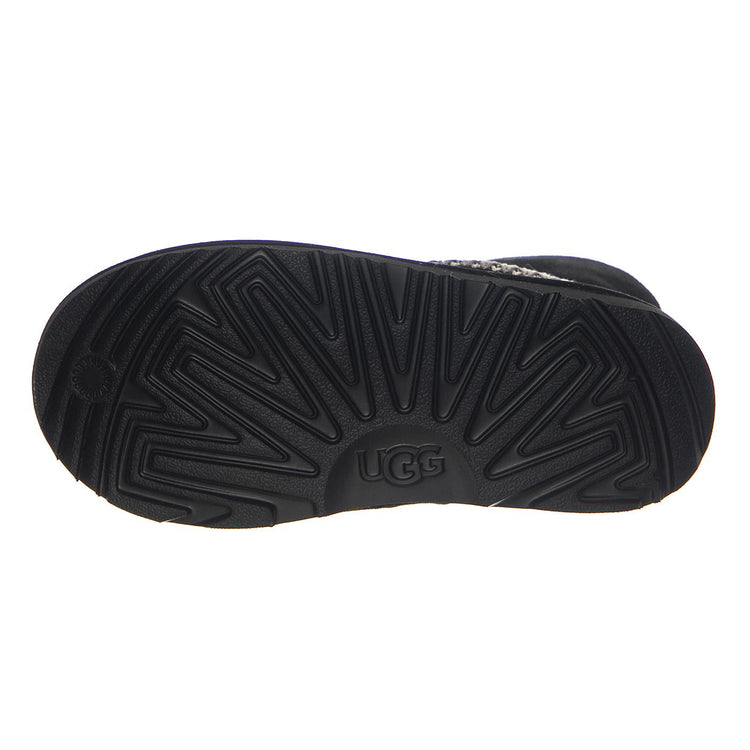 K Classic Mini Crescent Black - Stivali Bambini Neri UGKCLMCRBK1157697K  UGG 