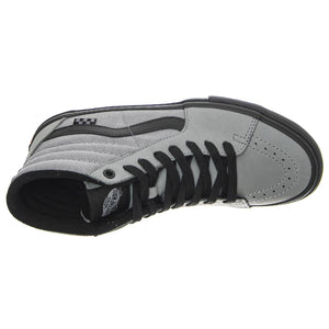 MN Skate SK8-Hi Nubuck Washed Blue / Black - Scarpe Stringate Profilo Alto Uomo Grigie VN0A5FCCG0E1  VANS 