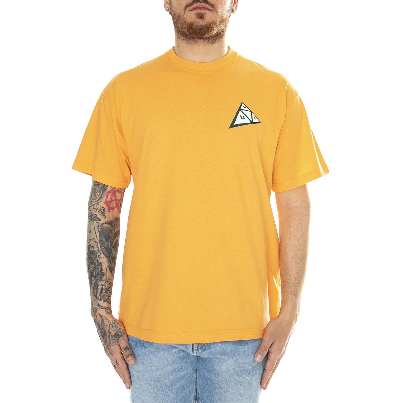 Skewed TT S/S Tee Tangerine - Maglietta Girocollo Uomo Arancione TS02174-TNGRN  HUF 