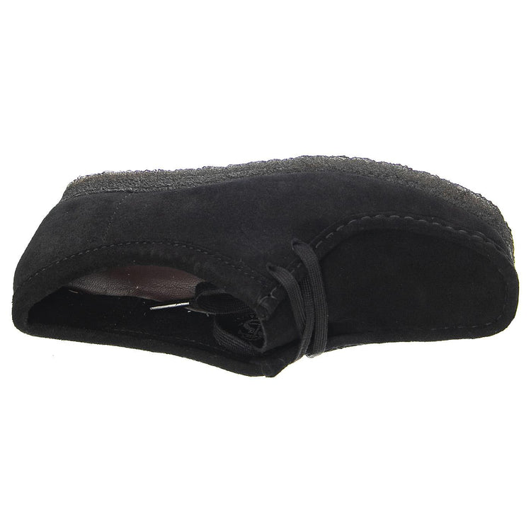 Wallabe Black Suede - Scarpe Stringate Profilo Basso Donna Nere 155522-00001  CLARKS 