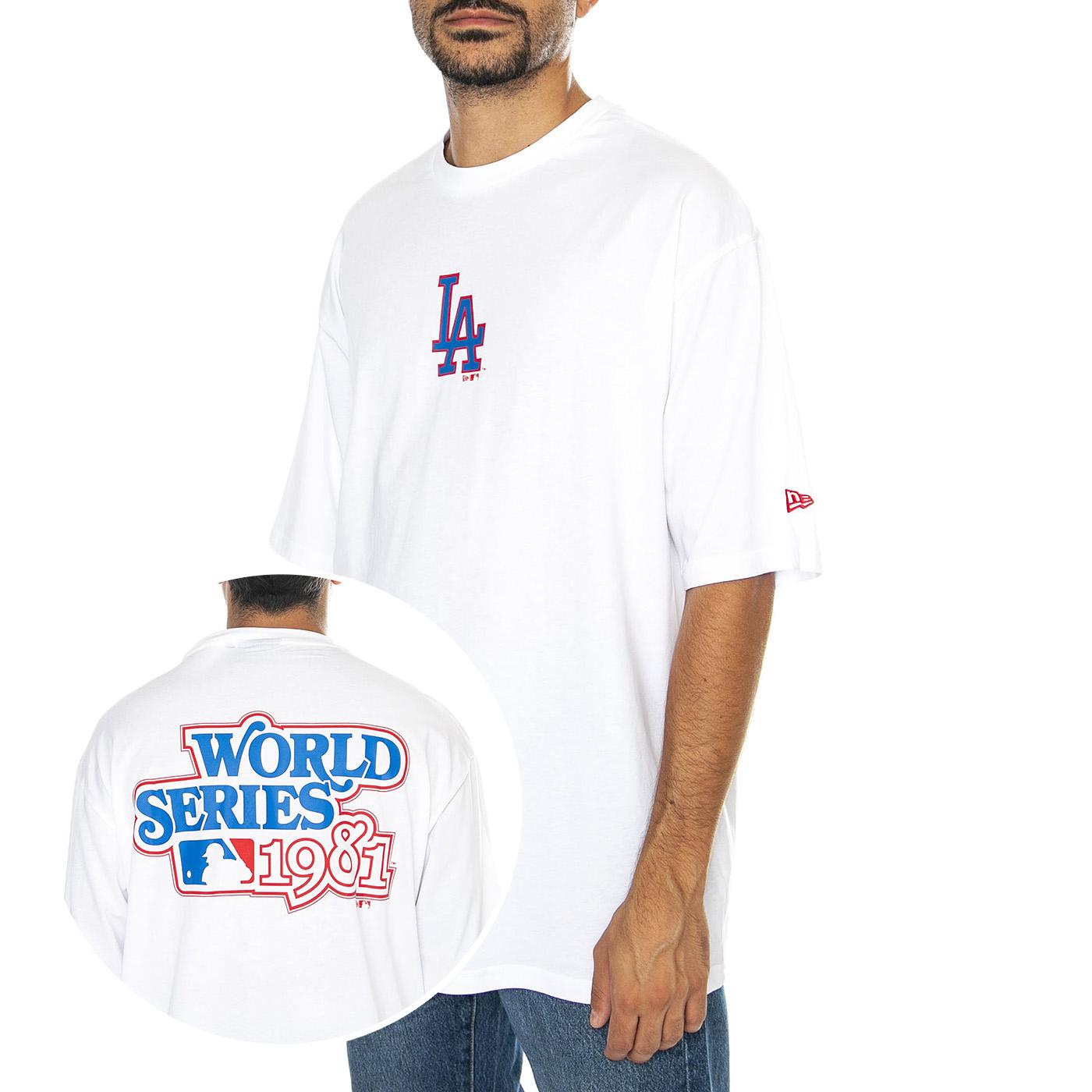 MLB World Series OS Tee Los Angeles Lakers Dodgers White / Navy - Maglietta Girocollo Uomo Bianca 60564775  NEW ERA 