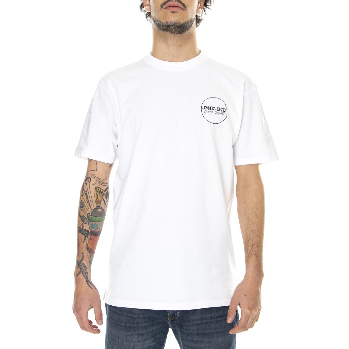 Mens Forged Hand White T-Shirt FOHATS-WHT  SANTA CRUZ 