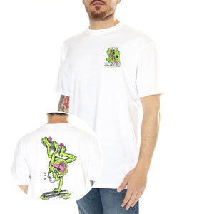 Slimey II White Ts - Maglietta Girocollo Uomo Bianca SCA-TEE-11037  SANTA CRUZ 