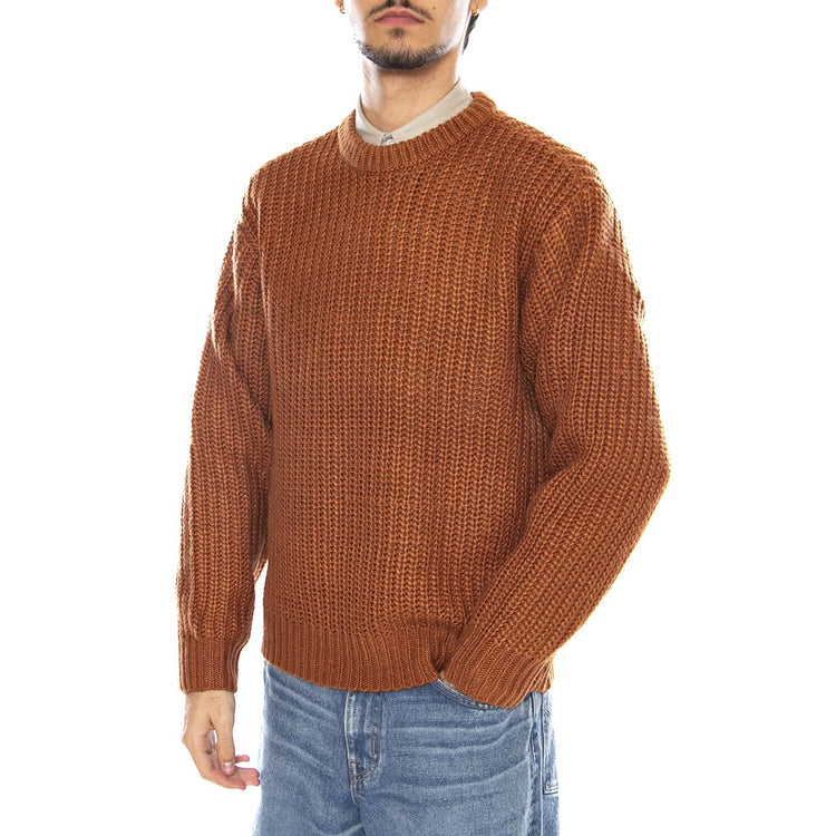 Theo Sweater Chetsnut Brown - Maglione Girocollo Uomo Marrone 151000072 CHE OBEY 
