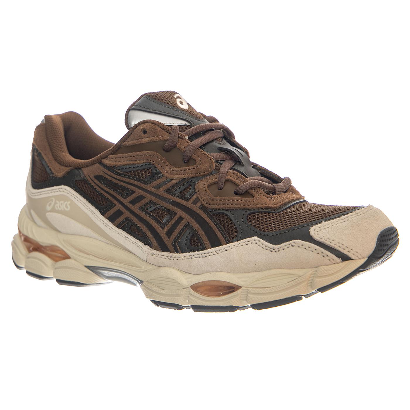 Gel-NYC Brown Storm / Black Coffee - Scarpe Stringate Uomo / Donna Marroni 1203A383-201 BROWN STORM/ BLACK COFFEE ASICS 
