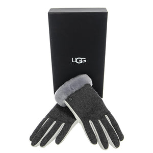 Fabric Leather Shorty W Tech - Guanti Donna Grigio / Light Grey 20176BX-PINK  UGG 