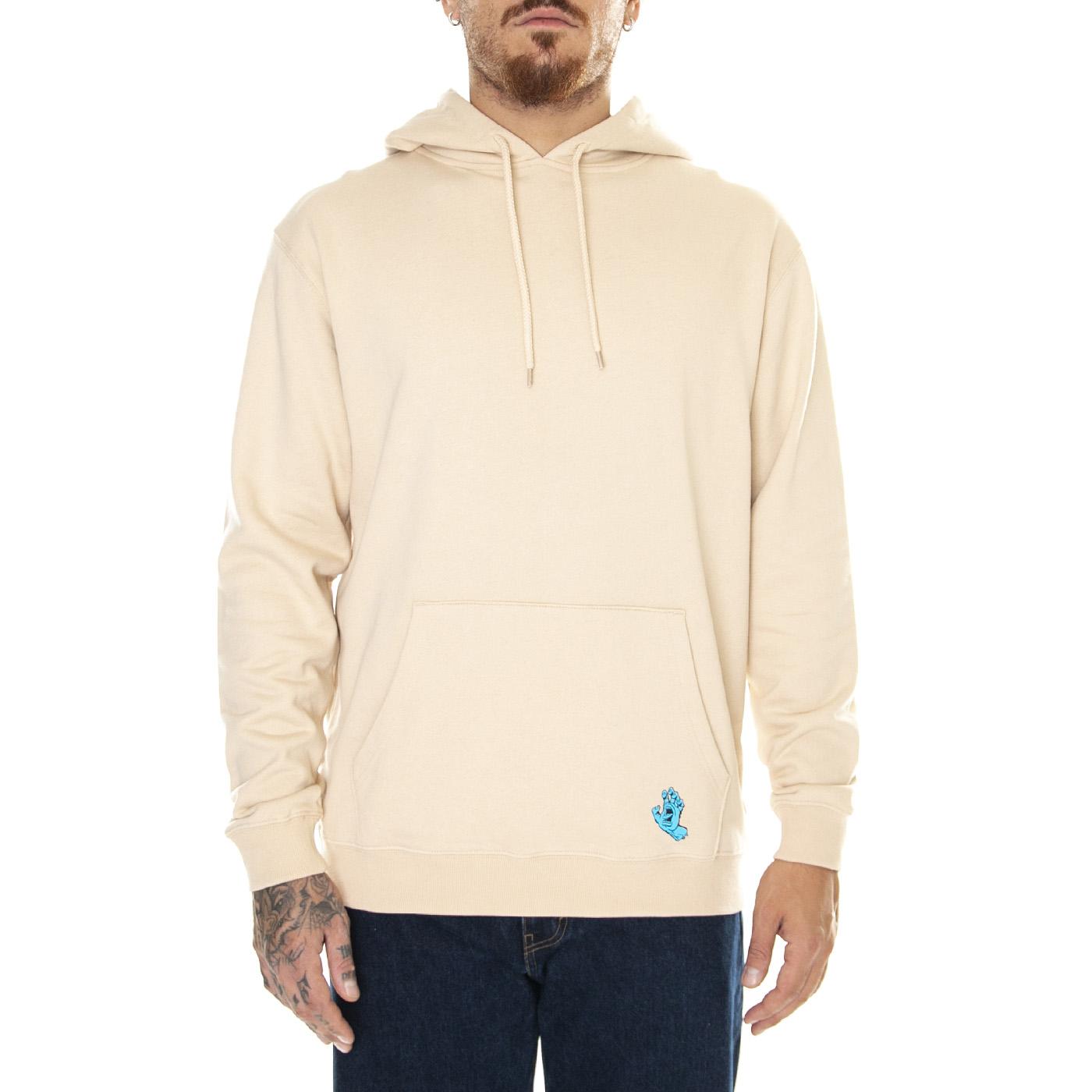 M' Platter Hood Oat - Felpa con Cappuccio Uomo Beige Platter Hood Oat  SANTA CRUZ 