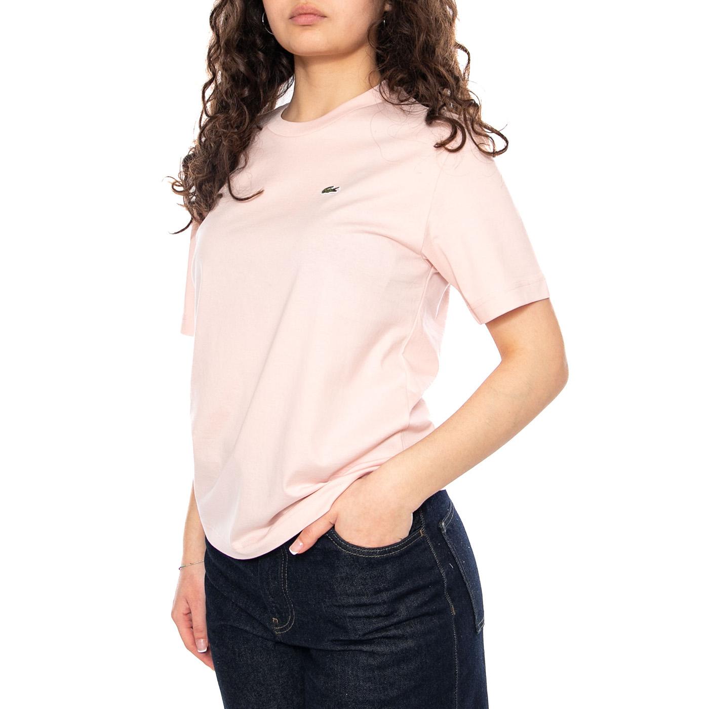 T-SHIRT Pink - Maglietta Girocollo Donna Rosa TF7215 ADY LACOSTE 
