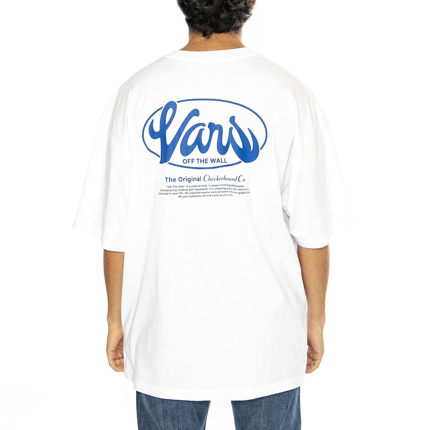 Global Line SS White - Maglietta Girocollo Uomo Bianca VN000HFYWHT1  VANS 