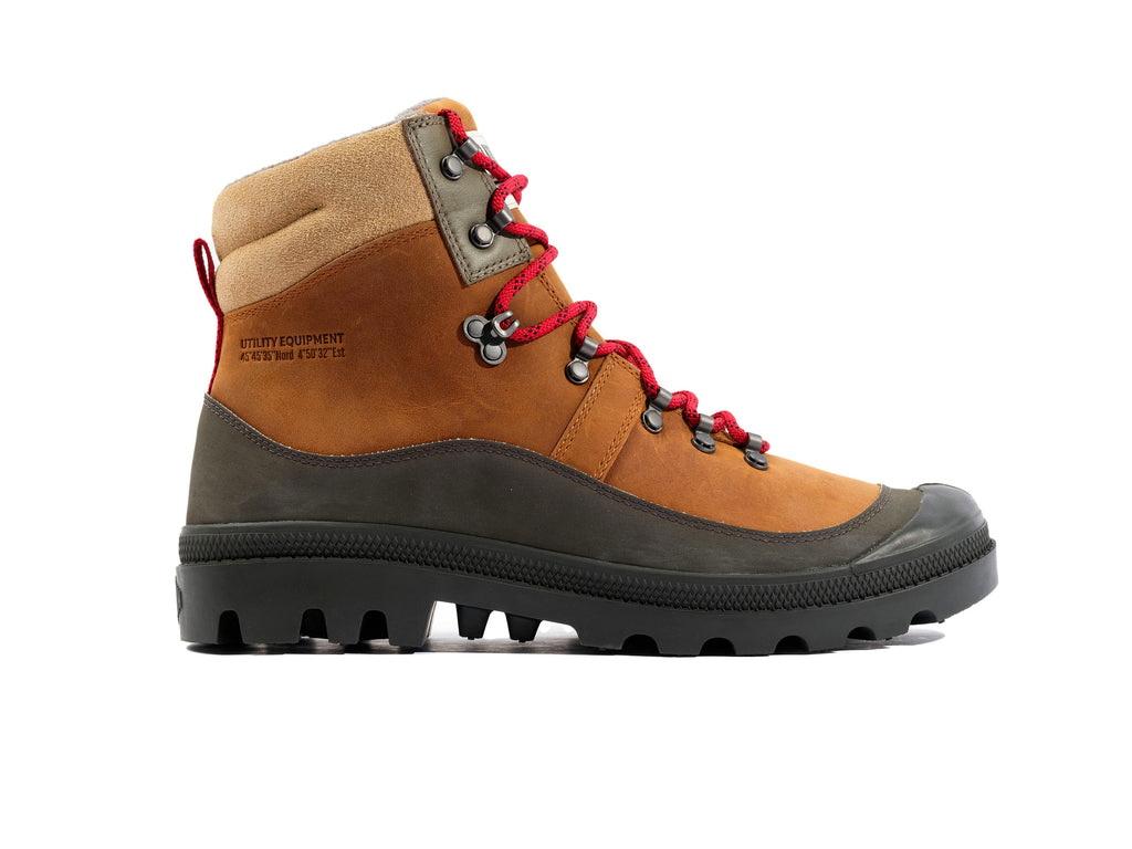 Pallabrousse Hkr Wp + Surf Tan - Scarpe Stringate Profilo Alto Uomo Marrone PAS08840-275-M  PALLADIUM 