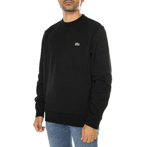 Sweatshirt SH9608-031 - Felpa Girocollo Uomo Nera SH9608-031  LACOSTE 