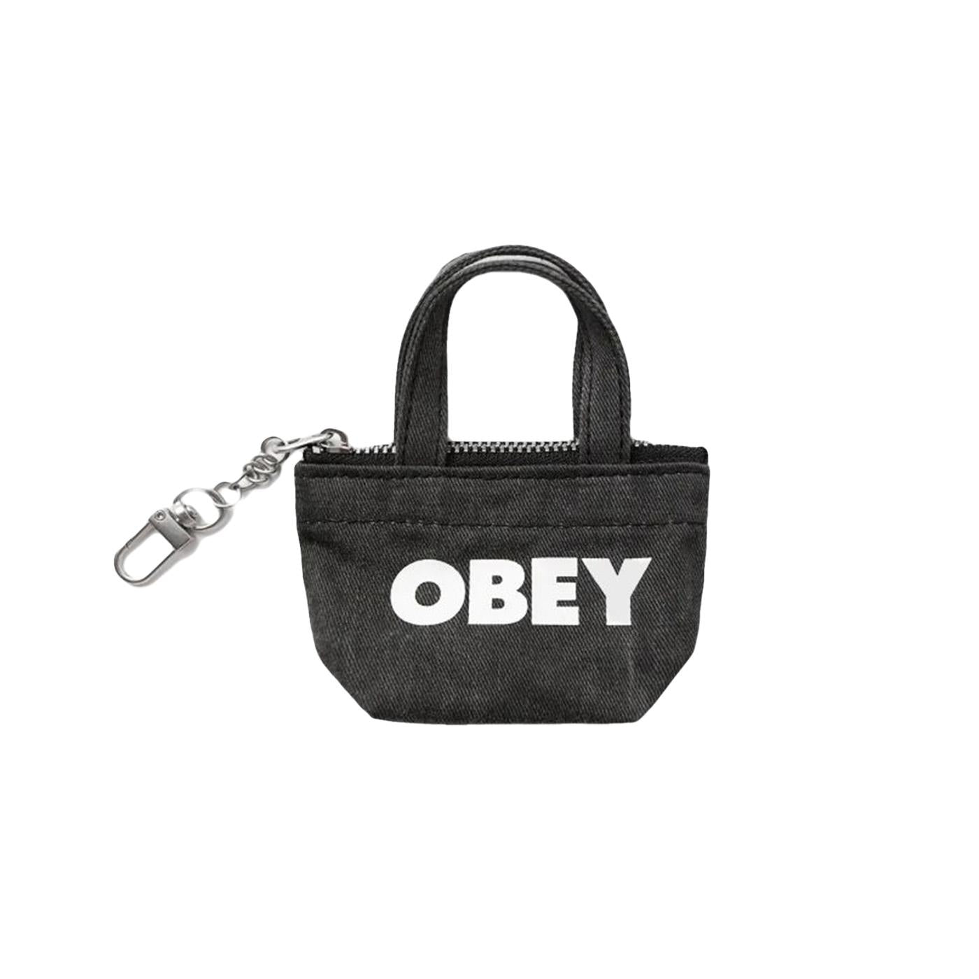 Pigment Totebag Keychain - Portachiavi Totebag Nero 100160029 BLK OBEY 