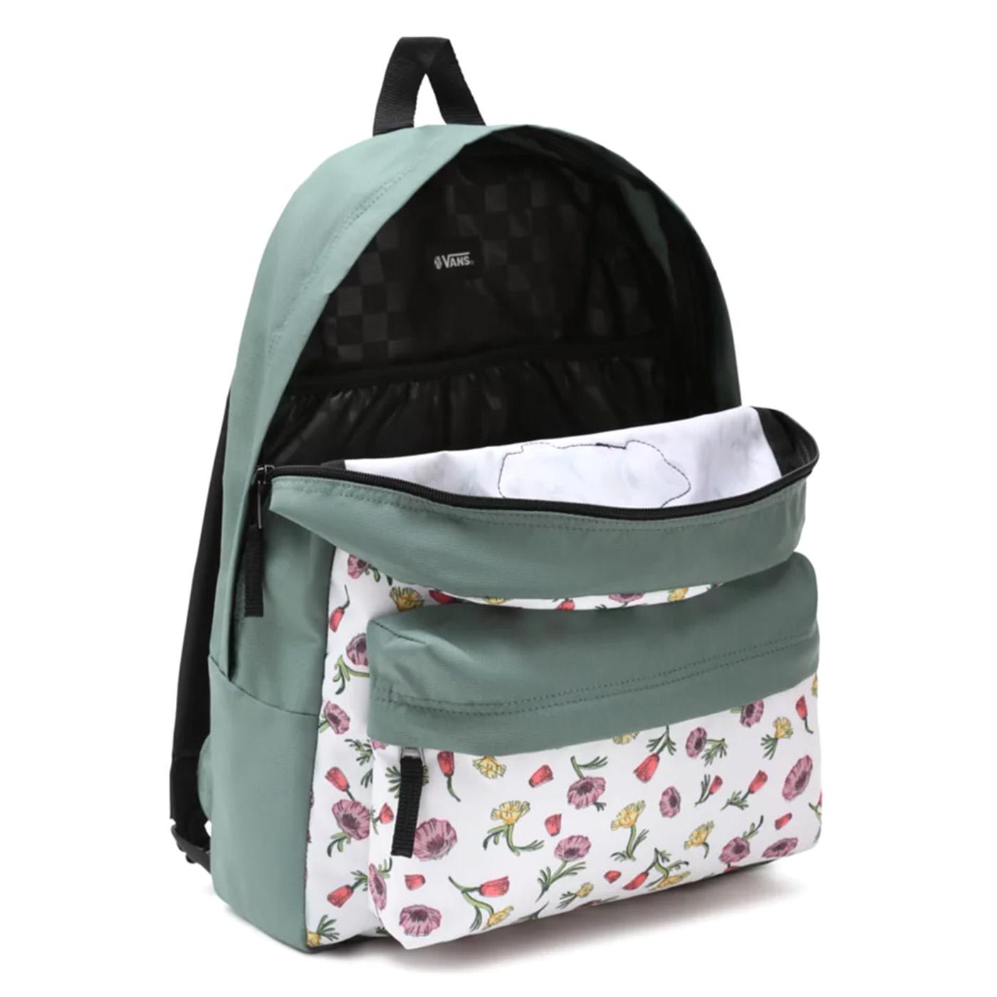 Wm Realm Backpack Dits Whtma - Zaino Verde / Multicolore VN0A3UI6XZR1  VANS 