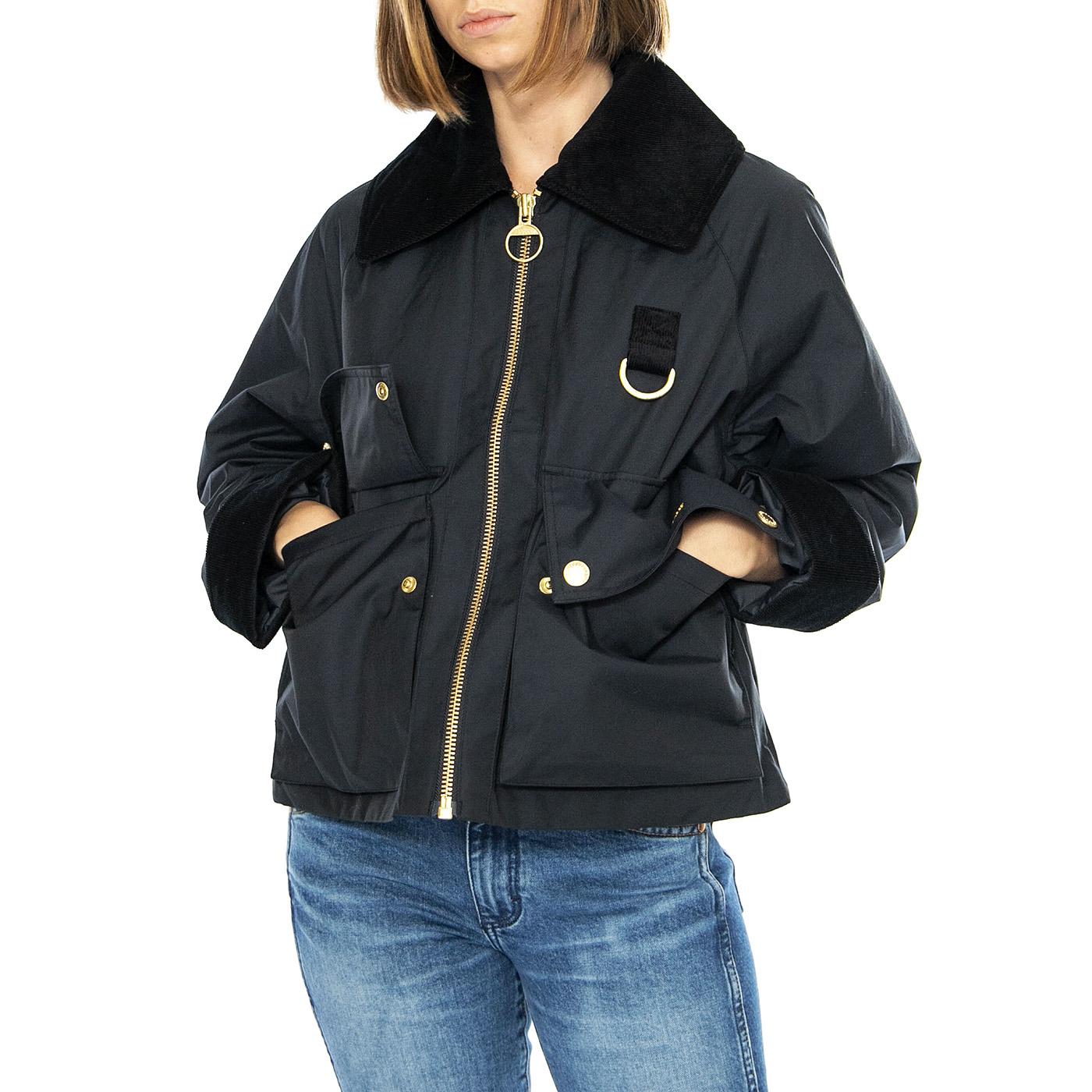 Nora Casual Jacket Dark Navy / Military Brown - Giacca Donna Blu LCA0342-NY91  BARBOUR 