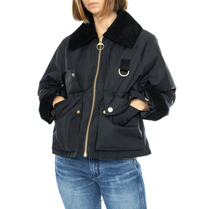 Nora Casual Jacket Dark Navy / Military Brown - Giacca Donna Blu LCA0342-NY91  BARBOUR 