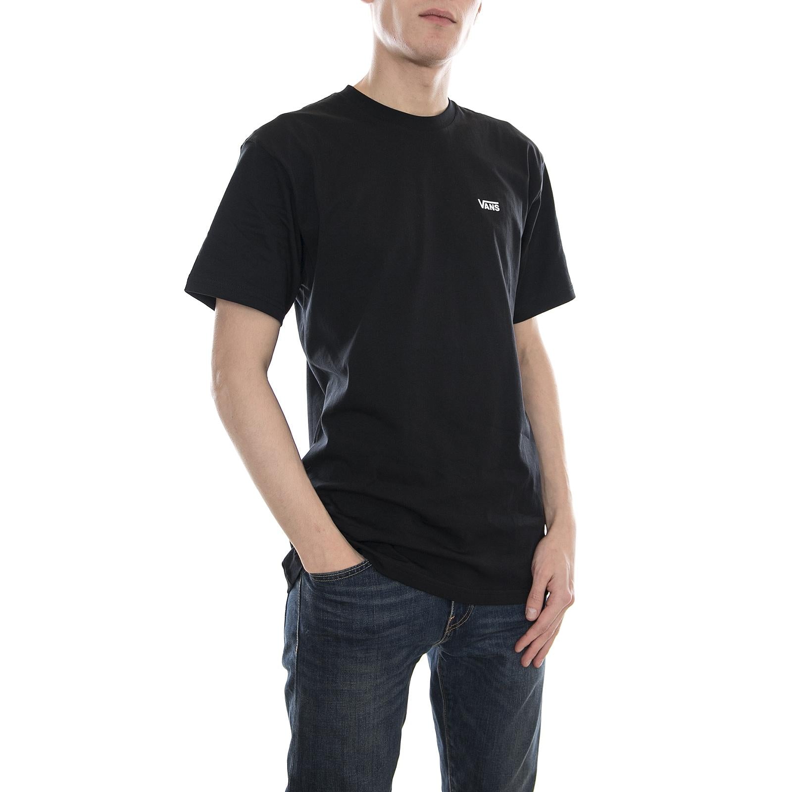 MN LEFT CHEST LOGO T BLACK VA3CZEBLK  VANS 