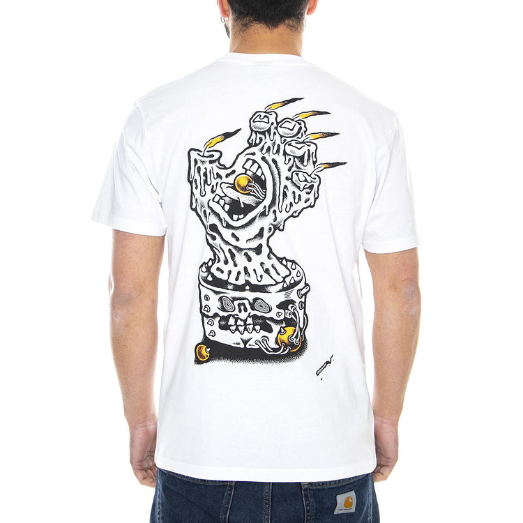  Black Magic Hand T-Shirt White  SANTA CRUZ 