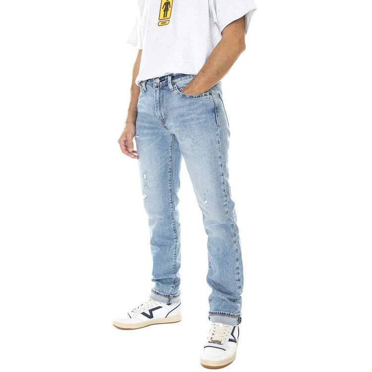 511 Slim Z1500 Medium Indigo Destructive - Pantaloni Denim Jeans Uomo Blu 04511-5465 . LEVIS 