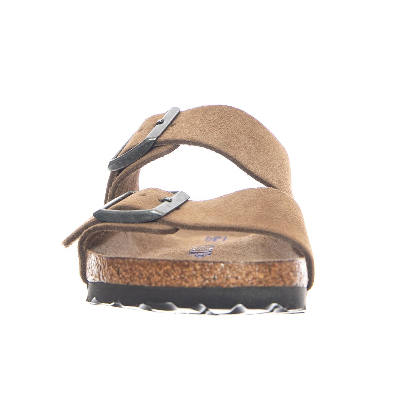 Arizona SFB Suede Leather Narrow Fit Dark Tea - Sandali Uomo / Donna Marroni 1030865 DRT BIRKENSTOCK 