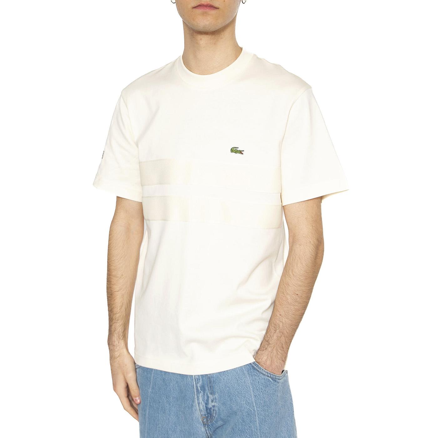 T-Shirt XFJ Beige - Maglietta Girocollo Uomo Beige TH9769-XFJ  LACOSTE 