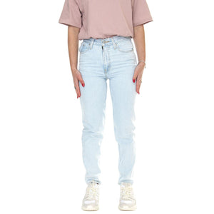 80s Mom Jean Don't Be Frayed Med Indigo Flat Finish - Pantaloni Denim Jeans Donna Blu A3506-0014  LEVIS 